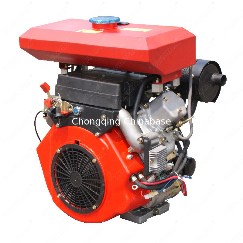 2V88 19HP 空冷 KAMA ディーゼル エンジン 14kW 2 シリンダー V ツイン 4 ストローク低騒音