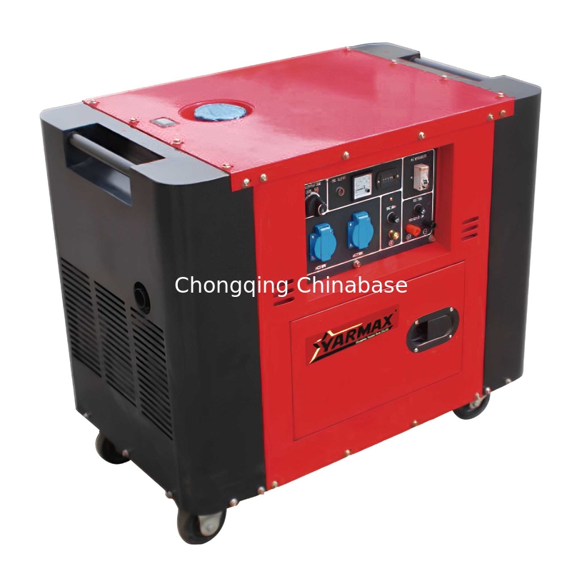 ターミナル 220V 22.7A 5.0KW 5.5KW 携帯用ディーゼル発電機 YM7700T サイレント発電機
