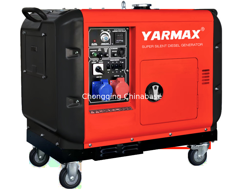 YM13800T 携帯用無音ディーゼル発電機 9.6KW 10.4KW 1105FE 単シリンダー