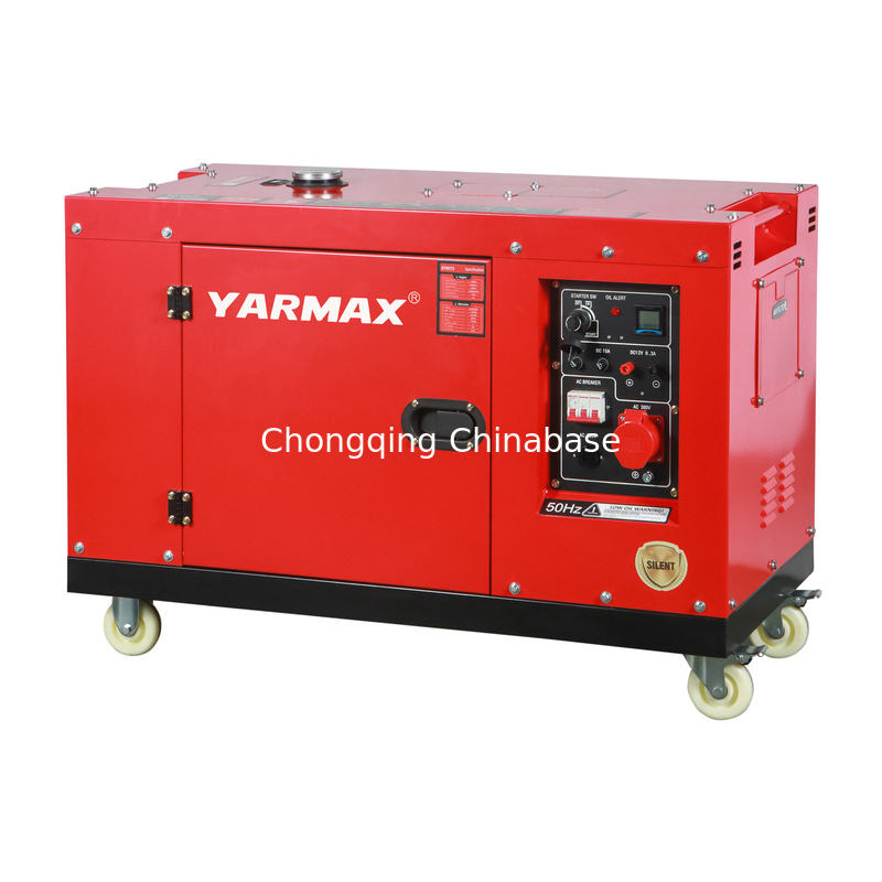 YM13800T 携帯用無音ディーゼル発電機 9.6KW 10.4KW 1105FE 単シリンダー