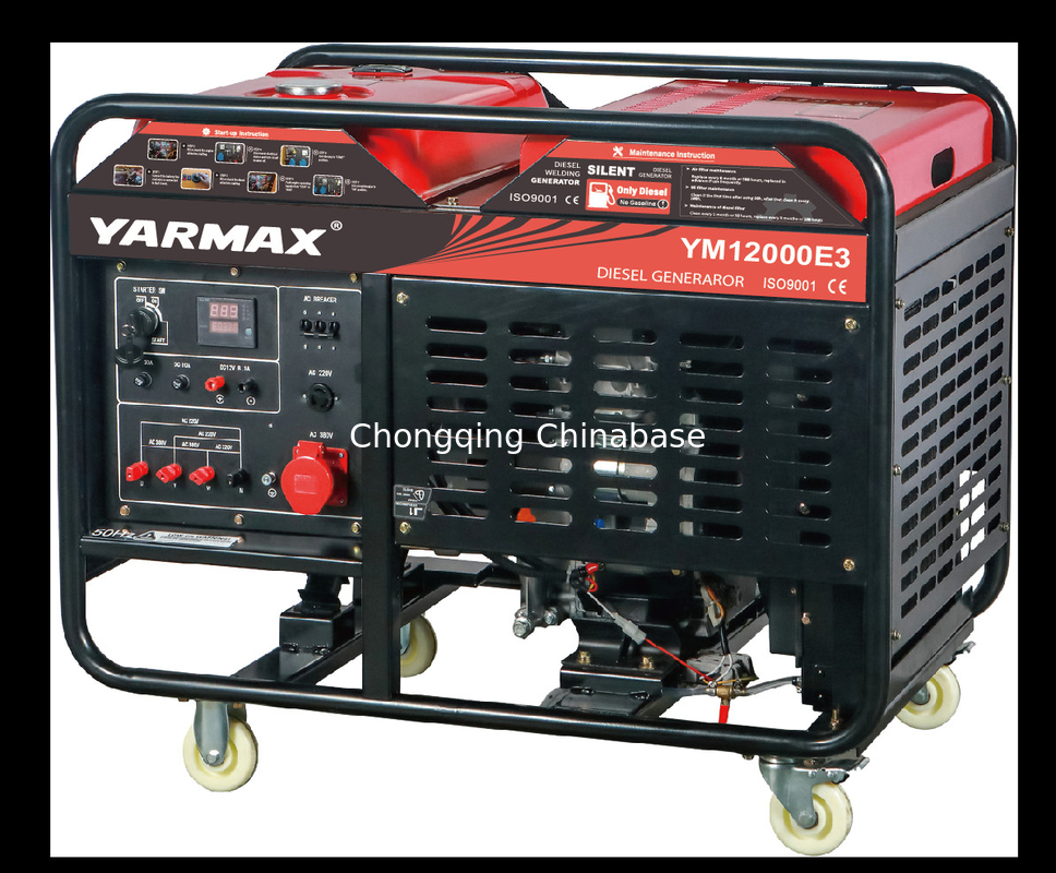 8.8KW 9.8KW オープン携帯用ディーゼル発電機 YM12000E YM2V80 水冷