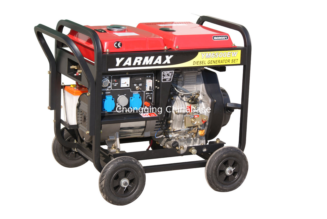2KW ディーゼルポータブル溶接発電機空冷 YM6700 9.1A 50-180A 25-30V