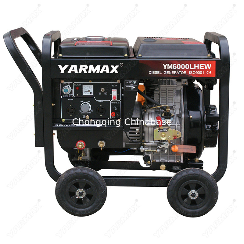 220V ディーゼル単シリンダー溶接発電機 YM6700 4.5KW 20.4A 25-30V