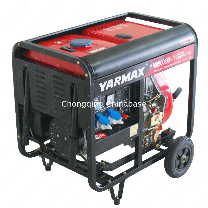 5.5KW 単相携帯用ディーゼル溶接発電機 YM8700 25A 50-180A 25-30V